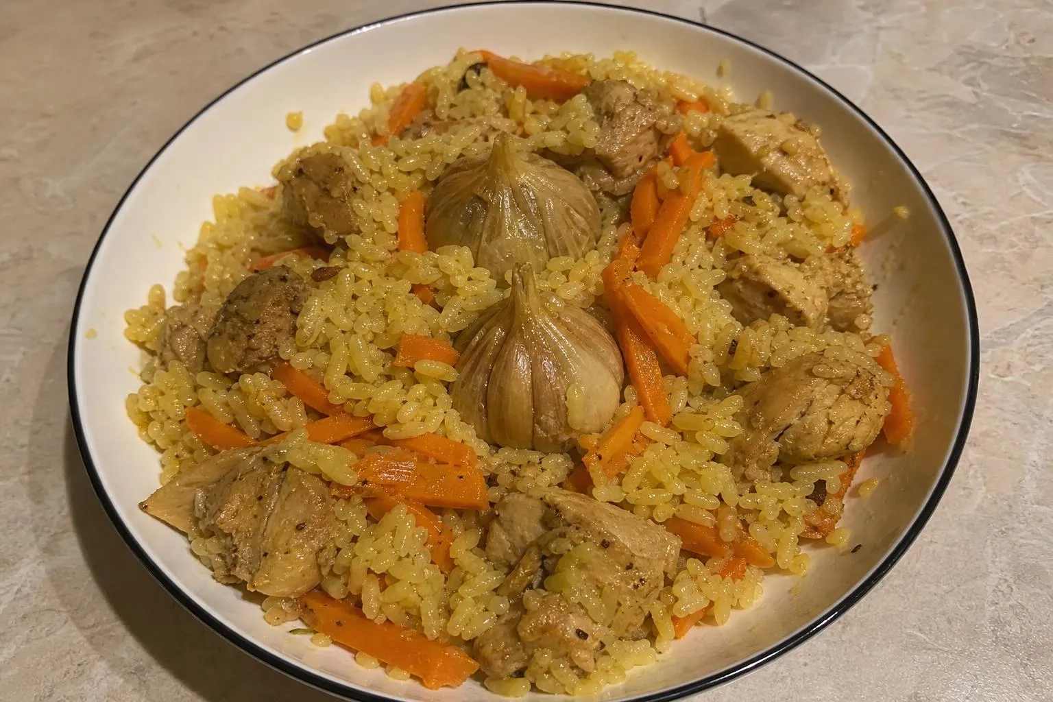 Ленивый плов в рукаве