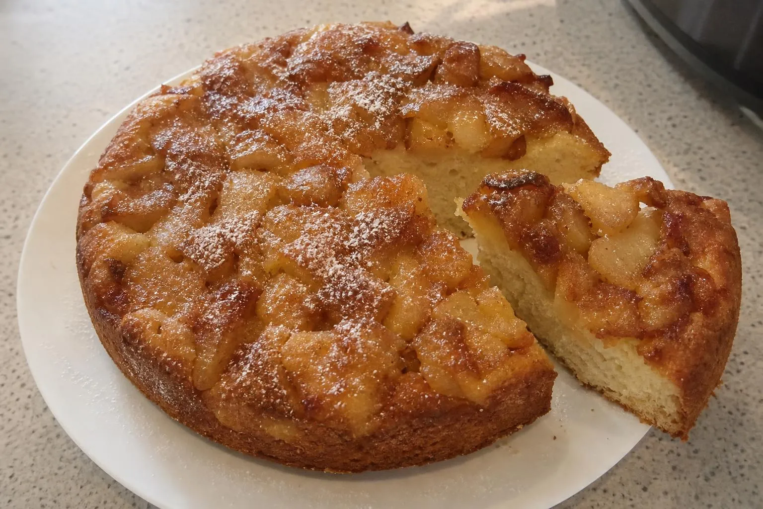 Шарлотка с яблоками в аэрогриле